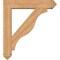 Ekena Millwork Funston Arts and Crafts Smooth Bracket w/ Offset Brace, Western Red Cedar, 7 1/2"W x 36"D x 40"H BKT0806X36X40FST03SWR - alternate 2